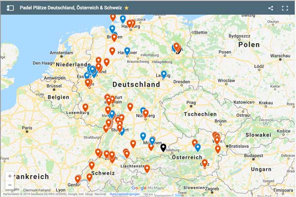 Pistas de pádel en Alemania